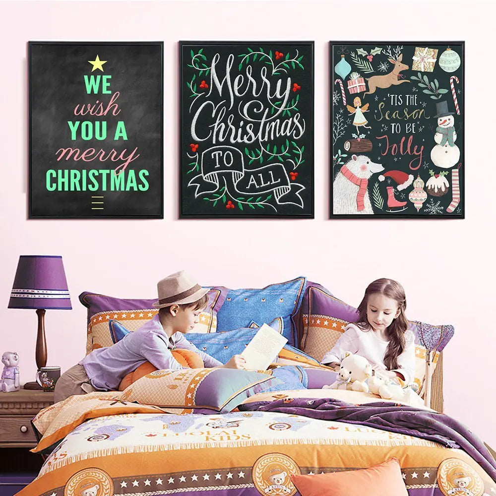 HUACAN 5D DIY Christmas Square Diamond Painting Decor