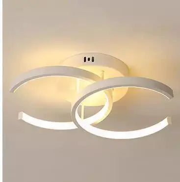 Modern LED Ceiling Light with Double Circles for Hallway