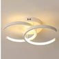 Modern LED Ceiling Light with Double Circles for Hallway