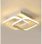 Modern LED Ceiling Light with Double Circles for Hallway