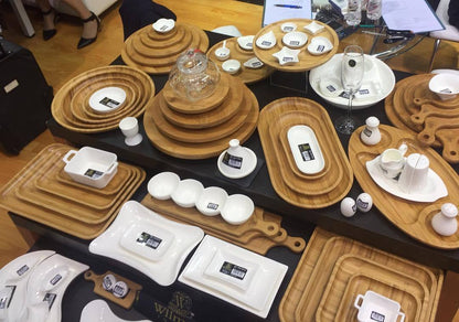 Bamboo Round Plate 6" inch | For Appetizers / Barbecue-3