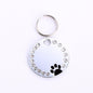 Personalized Round Metal Dog Tag Keychain-7