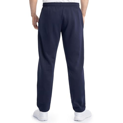 Fruit of the Loom Men's Eversoft Fleece Open Bottom Sweatpants with Pockets, Relaxed Fit, Moisture Wicking, Breathable