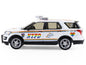 2016 Ford Police Interceptor Utility "New York Police Department (NYPD) Pride Livery" White with Rainbow Stripes "Hot Pursuit" Series 47 1/64 Diecast Model Car by Greenlight-0