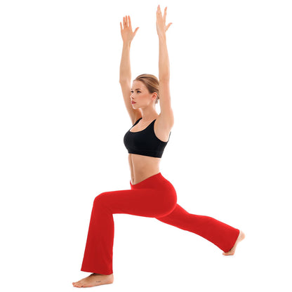 SINOPHANT Flare Leggings for Women with Pockets,High Waisted Tummy Control Bootcut Yoga Pants for Women Soft Bell Bottoms