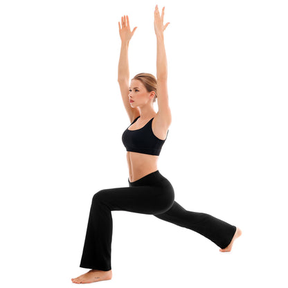 SINOPHANT Flare Leggings for Women with Pockets,High Waisted Tummy Control Bootcut Yoga Pants for Women Soft Bell Bottoms