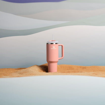 STANLEY Quencher H2.0 Tumbler with Handle and Straw 40 oz | Flowstate 3-Position Lid | Cup Holder Compatible for Travel | Insulated Stainless Steel Cup | BPA-Free | Exclusive Sienna