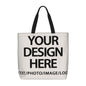Custom Tote Bag Design Your Own Text/Photo/Logo Printed, Personalized Shoulder Handbag Large Capacity for Men/Women