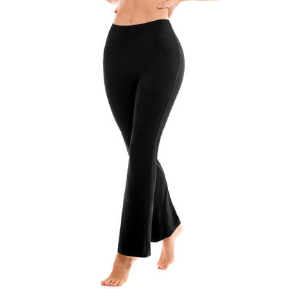 SINOPHANT Flare Leggings for Women with Pockets,High Waisted Tummy Control Bootcut Yoga Pants for Women Soft Bell Bottoms