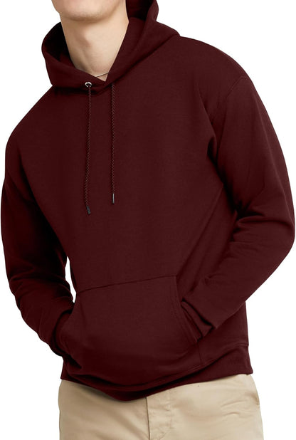 Hanes EcoSmart Hoodie, Midweight Fleece, Pullover Hooded Sweatshirt for Men