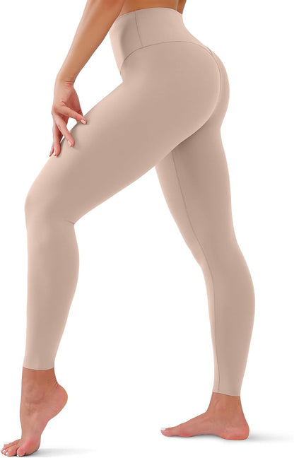 High Waisted Leggings for Women - Tummy Control Yoga Pants for Workout Running Athletic Women's Leggings Plus Size