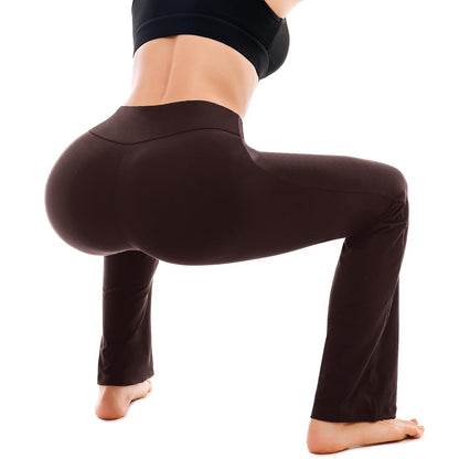 SINOPHANT Flare Leggings for Women with Pockets,High Waisted Tummy Control Bootcut Yoga Pants for Women Soft Bell Bottoms