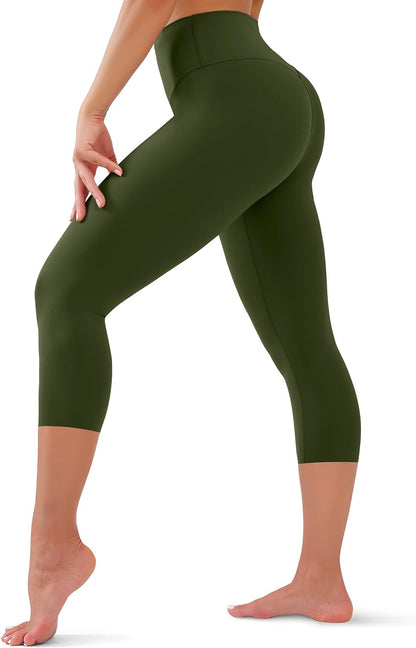 High Waisted Leggings for Women - Tummy Control Yoga Pants for Workout Running Athletic Women's Leggings Plus Size