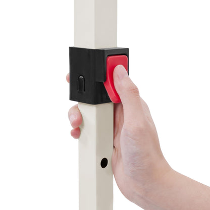 Yaheetech 10x10 Pop Up Canopy Tent with Vent, Easy Set Up Tent, Instant Sun Shelter Canopy with Wheeled Bag, 4 Sandbags, 12 Stakes & 4 Ropes, for Parties, Beach, Outdoor, White