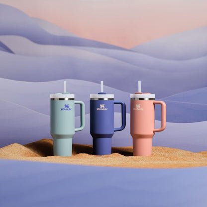 STANLEY Quencher H2.0 Tumbler with Handle and Straw 40 oz | Flowstate 3-Position Lid | Cup Holder Compatible for Travel | Insulated Stainless Steel Cup | BPA-Free | Exclusive Sienna