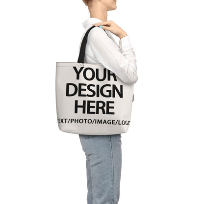Custom Tote Bag Design Your Own Text/Photo/Logo Printed, Personalized Shoulder Handbag Large Capacity for Men/Women