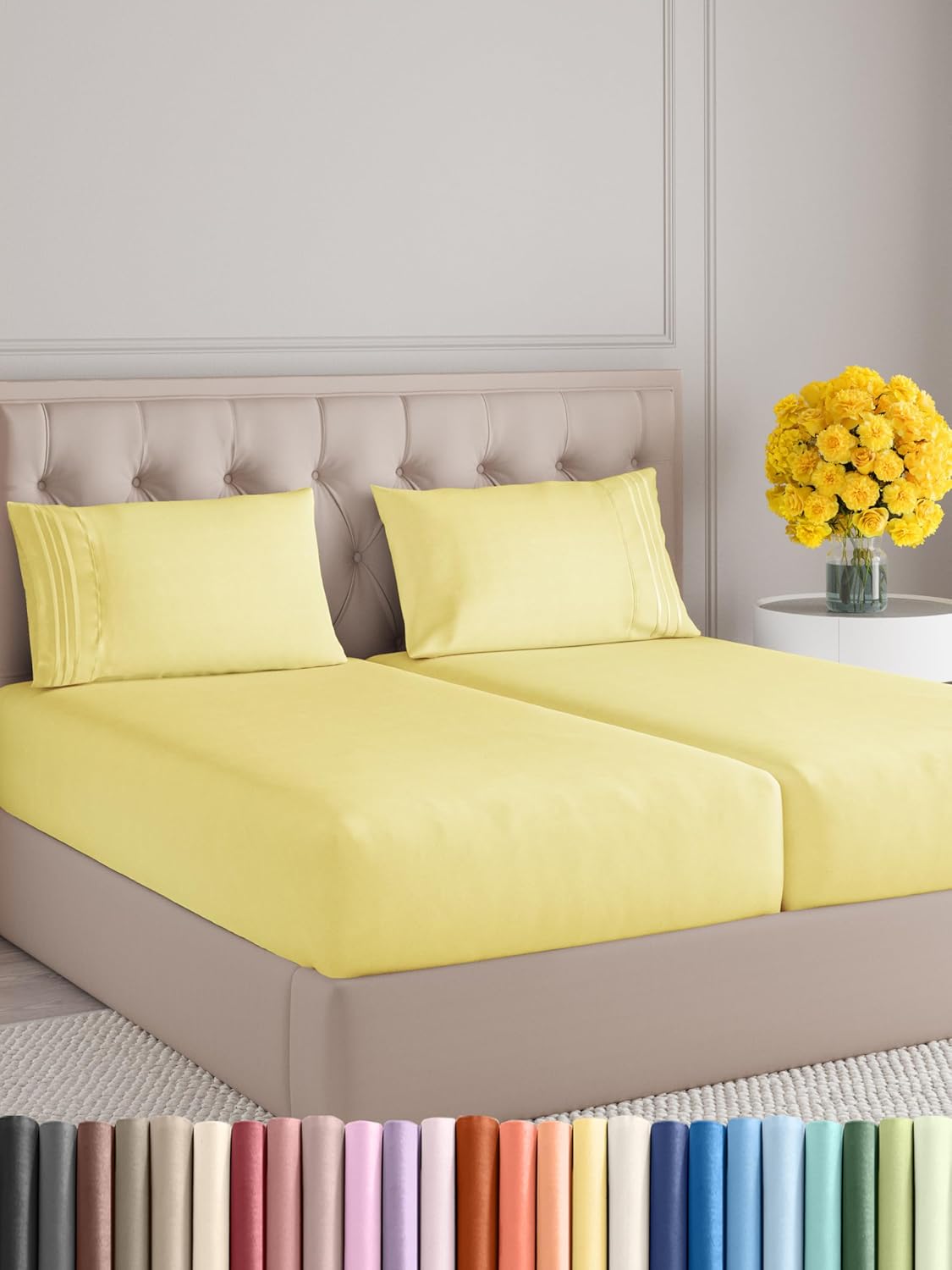 Queen Size 4 Piece Sheet Set - Comfy Breathable & Cooling Bed Sheets Set - Hotel Luxury Bedding for Women, Men, Kids & Teens - Deep Pockets, Easy Secure Fit, Soft and Wrinkle Free - Oeko-Tex - White