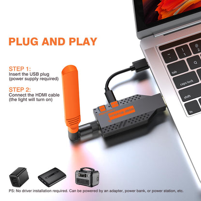 Wireless HDMI Transmitter and Receiver, Long Range 150M/450Ft, 1080P HD Streaming, Plug & Play HDMI Extender for TV, Projector, Laptop, Gaming Console, Ideal for Home, Office, Classroom Use