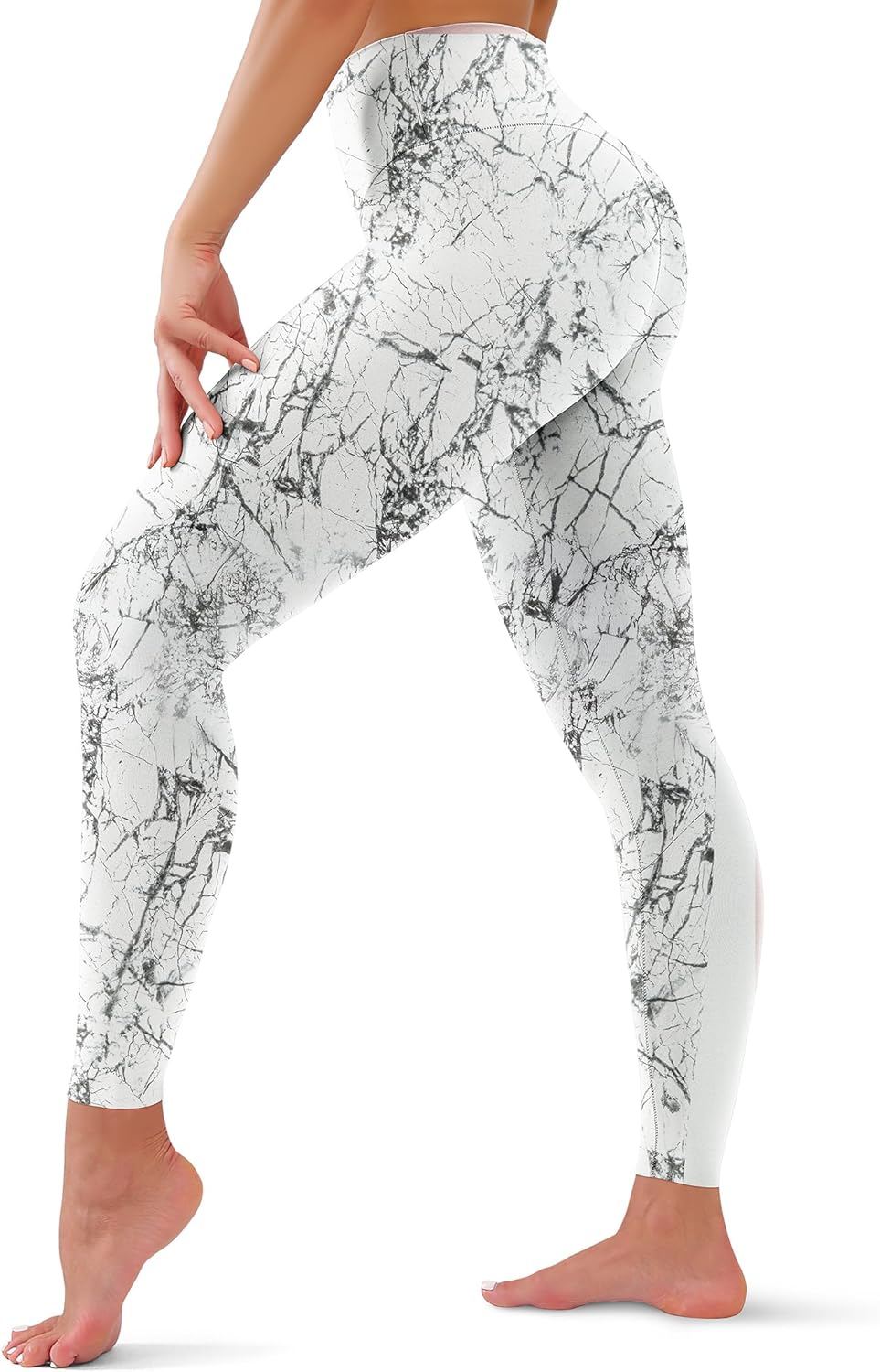 High Waisted Leggings for Women - Tummy Control Yoga Pants for Workout Running Athletic Women's Leggings Plus Size