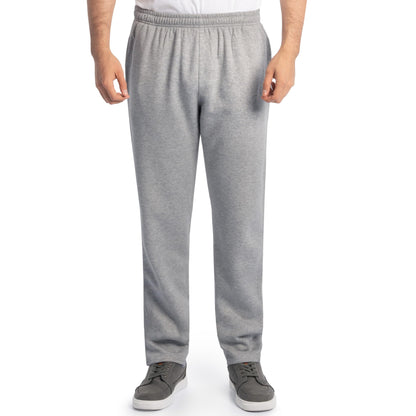 Fruit of the Loom Men's Eversoft Fleece Open Bottom Sweatpants with Pockets, Relaxed Fit, Moisture Wicking, Breathable