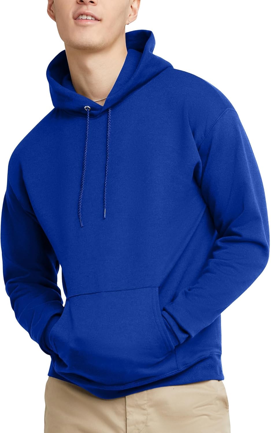 Hanes EcoSmart Hoodie, Midweight Fleece, Pullover Hooded Sweatshirt for Men