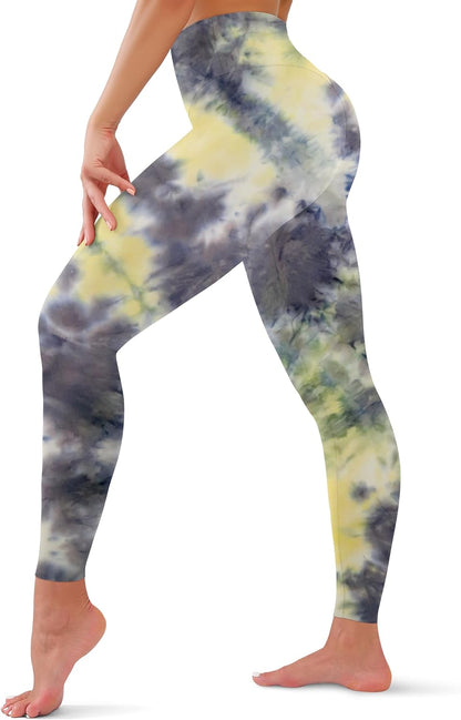 High Waisted Leggings for Women - Tummy Control Yoga Pants for Workout Running Athletic Women's Leggings Plus Size