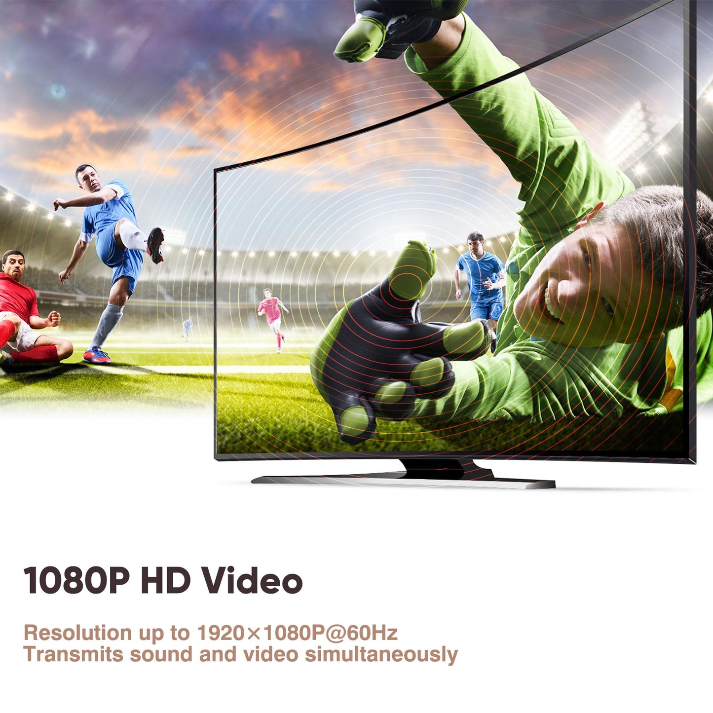 Wireless HDMI Transmitter and Receiver, Long Range 150M/450Ft, 1080P HD Streaming, Plug & Play HDMI Extender for TV, Projector, Laptop, Gaming Console, Ideal for Home, Office, Classroom Use