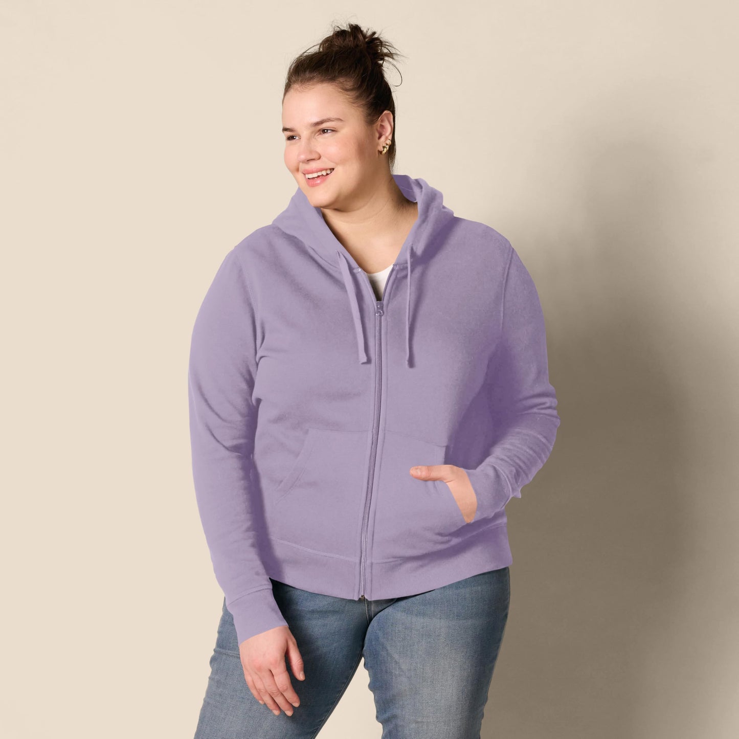 Amazon Essentials Women's Fleece Full-Zip Hoodie (Available in Plus Size)