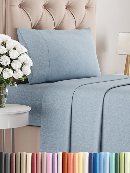 Queen Size 4 Piece Sheet Set - Comfy Breathable & Cooling Bed Sheets Set - Hotel Luxury Bedding for Women, Men, Kids & Teens - Deep Pockets, Easy Secure Fit, Soft and Wrinkle Free - Oeko-Tex - White