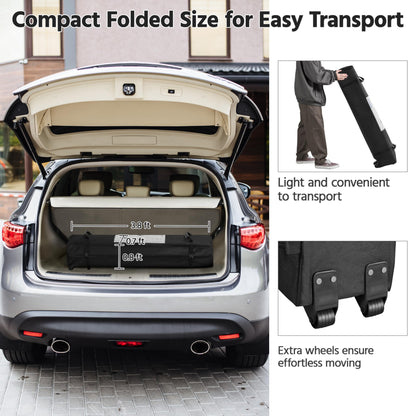 Yaheetech 10x10 Pop Up Canopy Tent with Vent, Easy Set Up Tent, Instant Sun Shelter Canopy with Wheeled Bag, 4 Sandbags, 12 Stakes & 4 Ropes, for Parties, Beach, Outdoor, White