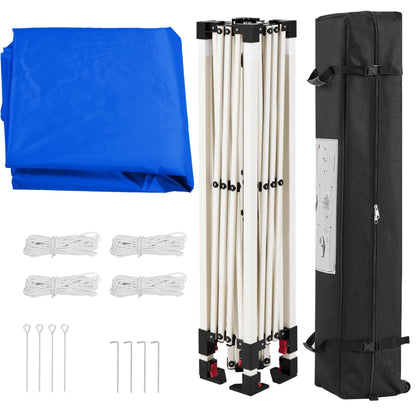 Yaheetech 10x10 Pop Up Canopy Tent with Vent, Easy Set Up Tent, Instant Sun Shelter Canopy with Wheeled Bag, 4 Sandbags, 12 Stakes & 4 Ropes, for Parties, Beach, Outdoor, White