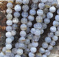 Dendritic Blue Lace Agate Round 6mm 8mm