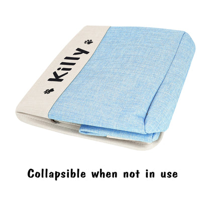 PET ARTIST Collapsible Dog Toy Storage Basket Bin with Personalized Pet's Name - Rectangular Box Chest Organizer for Clothing, Apparel & Accessories