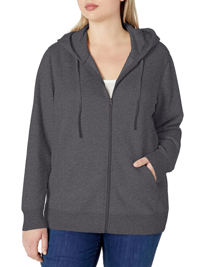 Amazon Essentials Women's Fleece Full-Zip Hoodie (Available in Plus Size)