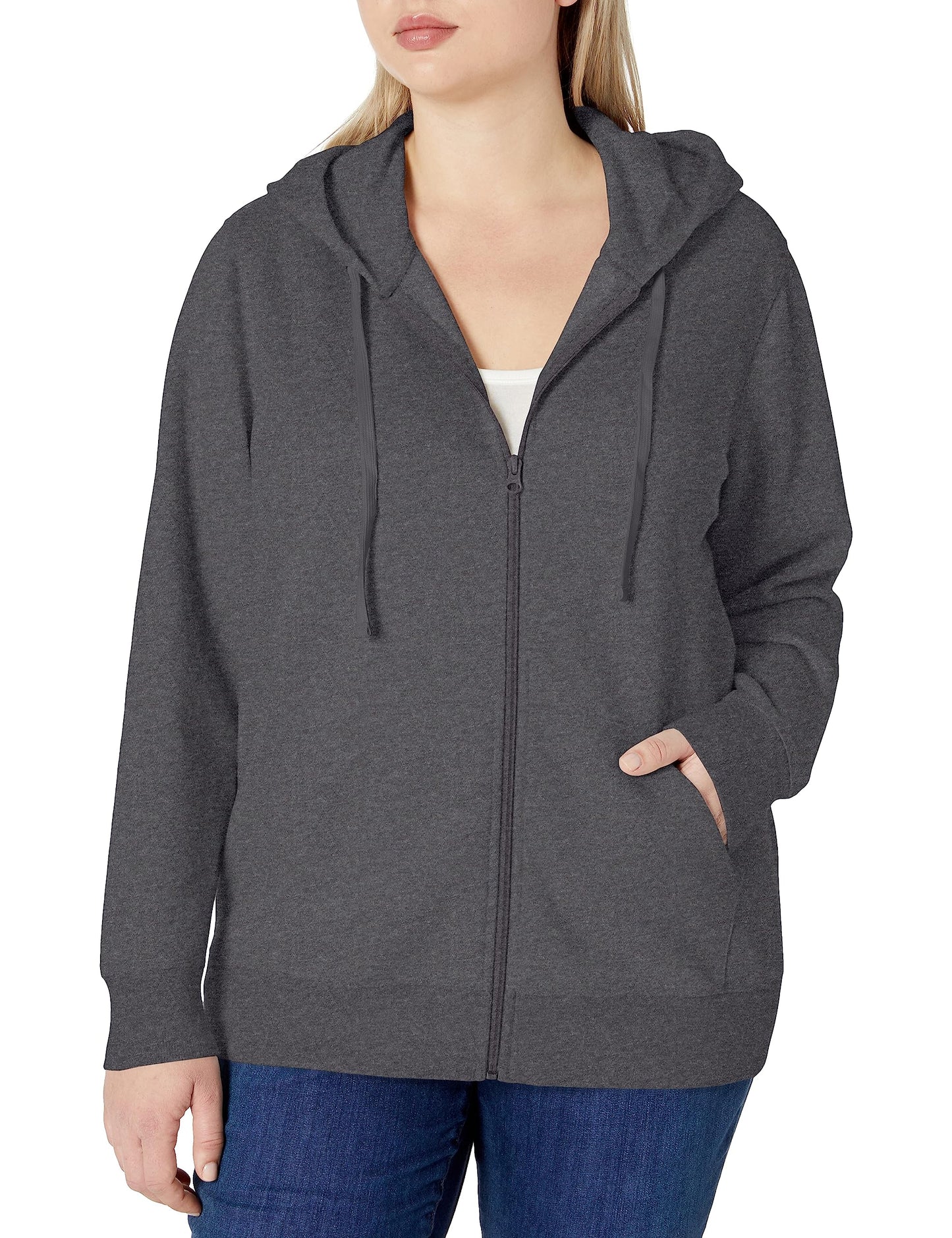 Amazon Essentials Women's Fleece Full-Zip Hoodie (Available in Plus Size)