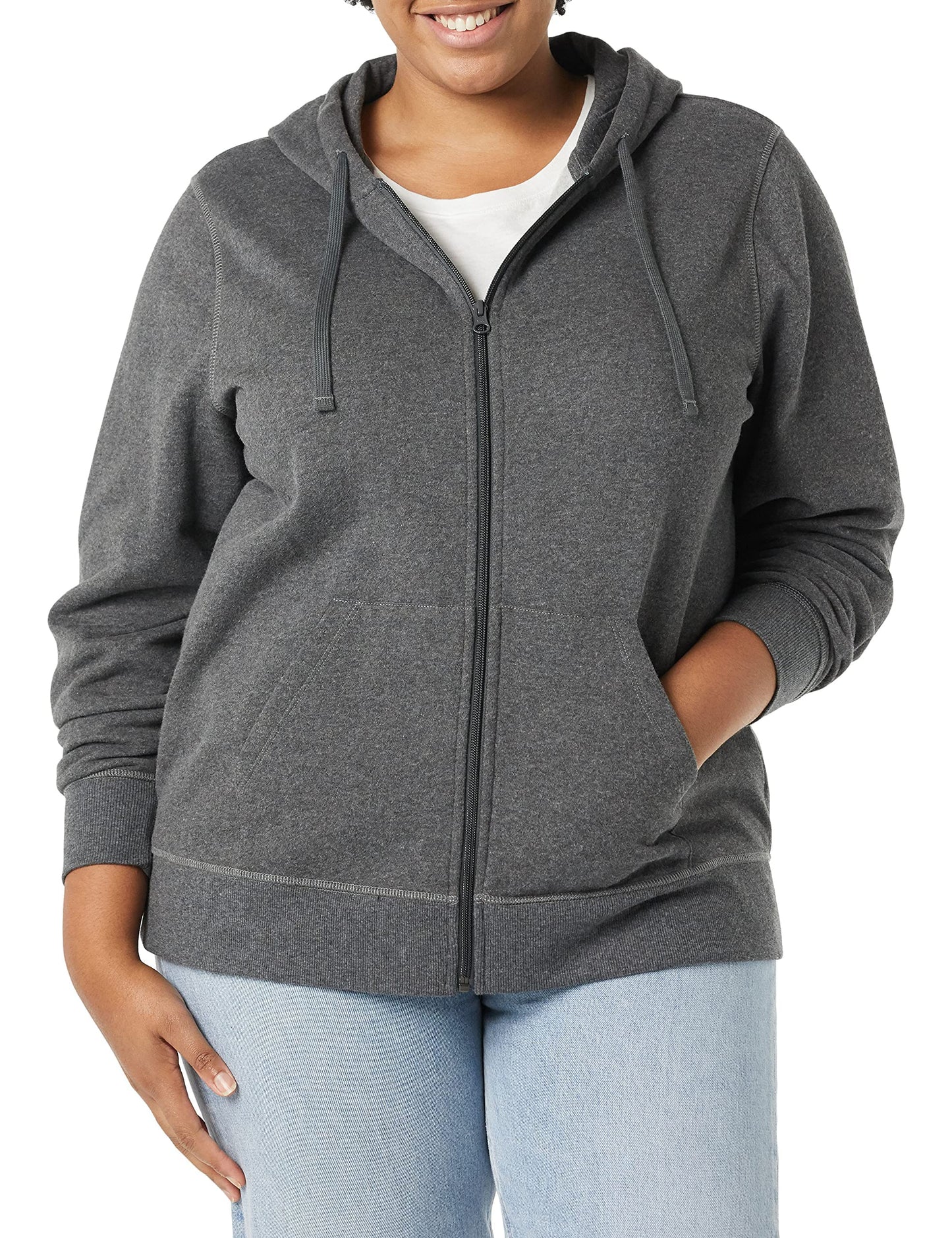 Amazon Essentials Women's Fleece Full-Zip Hoodie (Available in Plus Size)