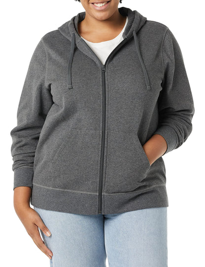 Amazon Essentials Women's Fleece Full-Zip Hoodie (Available in Plus Size)