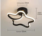Modern LED Ceiling Light with Double Circles for Hallway