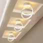 Modern LED Ceiling Light with Double Circles for Hallway