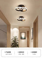 Modern LED Ceiling Light with Double Circles for Hallway