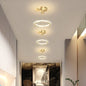 Modern LED Ceiling Light with Double Circles for Hallway