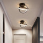 Modern LED Ceiling Light with Double Circles for Hallway