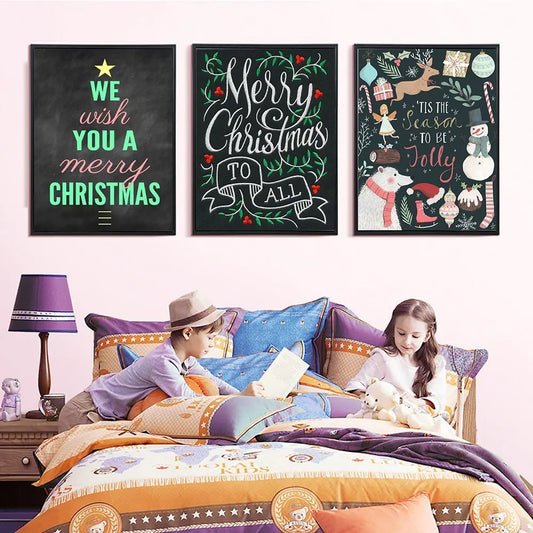HUACAN 5D DIY Christmas Square Diamond Painting Decor