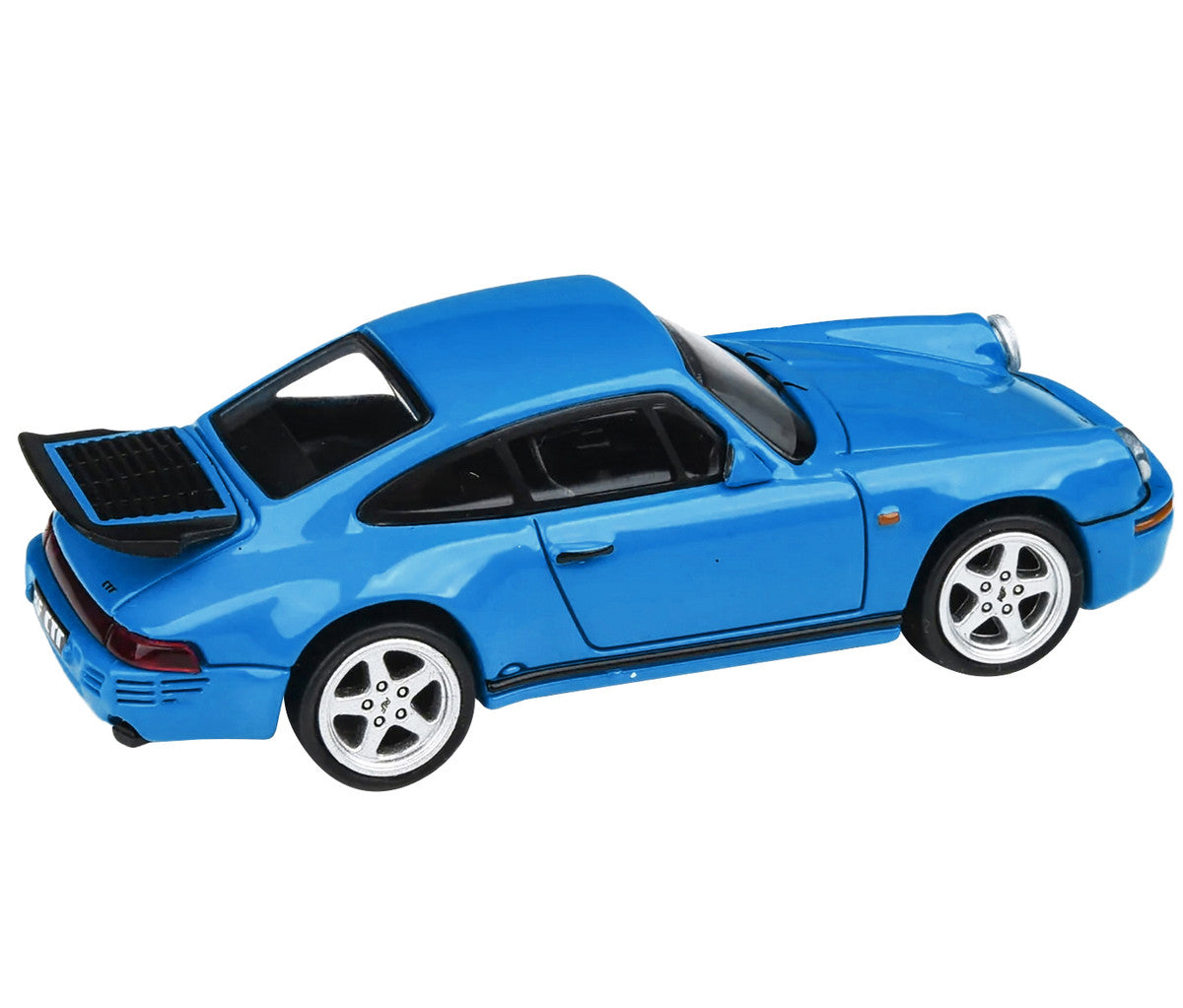 1987 RUF CTR Racing Blue 1/64 Diecast Model Car by Paragon Models-1