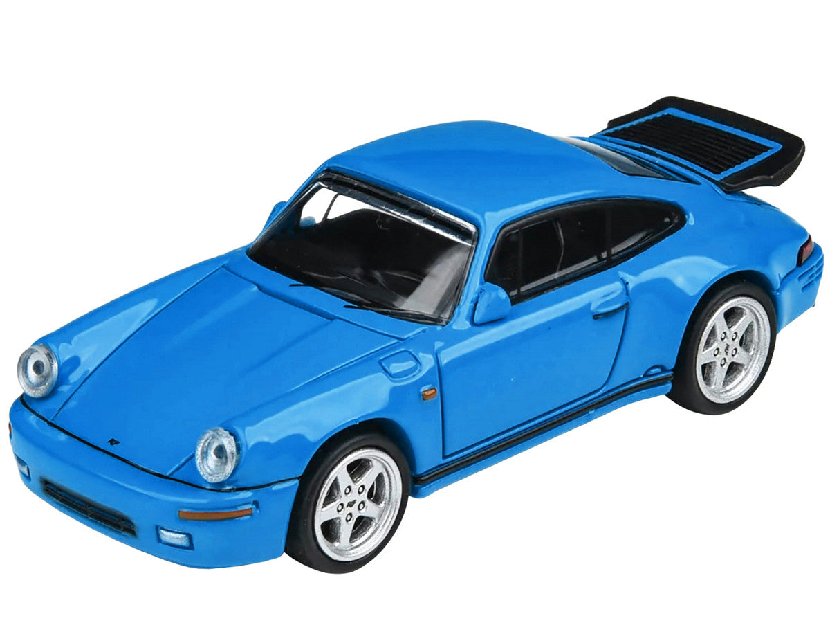 1987 RUF CTR Racing Blue 1/64 Diecast Model Car by Paragon Models-2
