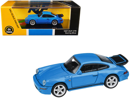 1987 RUF CTR Racing Blue 1/64 Diecast Model Car by Paragon Models-0