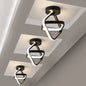Modern LED Ceiling Light with Double Circles for Hallway