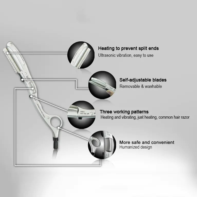 Ultrasonic Electric Hair Razor & Thinning Tool
