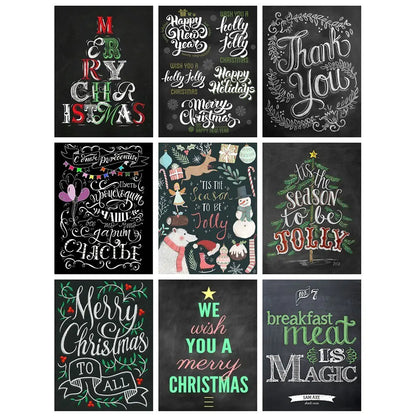 HUACAN 5D DIY Christmas Square Diamond Painting Decor