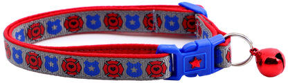 Fire and Police Badges Cat Collar-6
